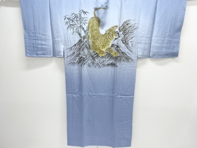 JAPANESE KIMONO / UNUSED TIGER / BAMBOO / BAMBOO GRASS PATTERN MENS JU